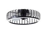 Brilliant Led Deckenleuchte "Capo", Schwarz, 1, Ø 48Cm H: 17Cm, 1 Stk., Leuchten, Led-Ventilator, Ø 48 Cm, 4200 Lm, Dimmbar, Cct, Led Deckenleuchte