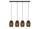 Globo Lighting HäNgeleuchte "Narri", Goldfarben, 1 Stk., Leuchten, HäNgelampe/Pendelleuchte/Esszimmer/Wohnzimmer/Esstisch, HäNgeleuchte