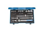Gedore SteckschlüSselsatz, Set 23Tlg, Doppel 6-Kant, 1/2 Zoll, 8-24Mm, Werkzeug, Knarre Umschalthebel, FüR Kfz, D19 Emu 20 (2545845)