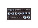 Gedore 1500 CT1-D 19 Satz SteckschlüSseleinsäTze 1/2", Ud-Profil, In Check-Tool-Modul (2308916)"