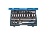 Gedore SteckschlüSselsatz, Set 27-Teilig, 6-Kant, 1/2 Zoll, 10-32Mm, Werkzeug, NüSse Knarre, FüR Kfz, 19 Imu 10 (6139750)