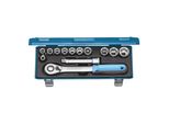 Gedore SteckschlüSselsatz, Set 13-Teilig, 6-Kant, 1/2 Zoll, 10-24Mm, Werkzeug, NüSse Knarre, FüR Kfz, 19 KMU 20 (2545810)