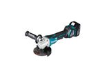 Makita Akku-Winkelschleifer 18 V / 5,0 Ah, 2 Akkus + LadegeräT Im Makpac DGA515RTJ)