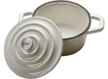 Serviertopf Käfer "Mini-Cocotte", Weiß, B:10,5Cm H:5Cm L:10,5Cm Ø:10,5Cm, TöPfe, Induktion, 250 Ml