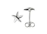Paar Ohrstecker Jobo "Seestern", Silber (Silber 925), Ohrringe, Damen, Silber 925 (Sterlingsilber), 925 Silber