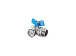 Oventrop Kugelhahn G 3/4 Igxg 1 Ag, Flachd., Blau FlüGelgr. (1406583)