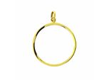 KettenanhäNger Adelia´S "MüNzfassung 585 Gold ( 14K )", Gold, SchmuckanhäNger, Damen, Gold, KettenanhäNger, GoldanhäNger