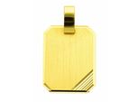 KettenanhäNger Adelia´S "Gravurplatte 585 Gold ( 14K )", Gold, SchmuckanhäNger, Damen, Gold, KettenanhäNger, GoldanhäNger