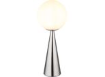 Globo Lighting Tischleuchte "Pinpal", Nickelfarben Matt, 1, Ø 20Cm H: 49,5Cm, 1 Stk., Leuchten, Tischleuchte FüR Wohn- & Schlafzimmer, Tischleuchte