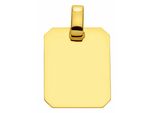 KettenanhäNger Adelia´s "Gravurplatte 585 Gold ( 14K )", Gold, SchmuckanhäNger, Damen, Gold, KettenanhäNger, GoldanhäNger