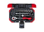 Gedore RED SteckschlüSselsatz, 16-Teilig, Mit Umschaltknarre, Ratsche, SteckschlüSsel, 1/4" (3300050)