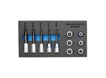 Gedore 1500 CT1-INX 19 Lk Satz SchraubendrehereinsäTze 1/2" In Check-Tool-Modul (2957957)"