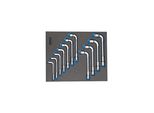 Gedore 2005 CT2-25PK DoppelsteckschlüSsel-Satz In Check-Tool-Modul, 11-Teilig (2841851)