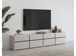 Lowboard Otto Home "Cross,Breite 225 Cm, Moderne Grifflose Tv-Kommode", Kaschmir, B:225Cm H:48,2Cm T:40Cm, Sideboards, Lowboard, Tv-Schrank Mit Viel Stauraum, Tv-Board
