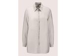 Hemdbluse Madeleine "Hemdbluse Lange Tencel-Bluse Mit ManschettenäRmel", Damen, Gr. 38, Beige (Taupe), Obermaterial: 84% Lyocell Cly. 16% Polyamid Pa., Modern, Normal, Blusen Hemdbluse