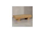 Kadima Design Massivholz Couchtisch Saar: 120X45 Cm, Akazien-/Sheeshamholz, Handgefertigt, Pflegeleicht.