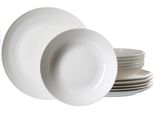 Tafelservice Ritzenhoff & Breker "Levi", Weiß, 12, Porzellan, Geschirr-Sets, Tafelservice