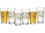 GläSer-Set Ritzenhoff & Breker "Shanti", Bunt, B:8Cm H:15Cm Ø:8Cm, Glas, TrinkgefäßE, Je 380 Ml