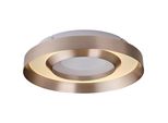 Lumicouture Led Deckenleuchte "Onix", Rose Goldfarben, 1, Ø 39,9Cm H: 7,5Cm, 1 Stk., Leuchten, H. 7,5 Cm, 2700 K, Acryl Aluminium, RoséGold, Led Deckenleuchte