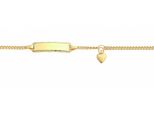 Goldarmband Adelia´S "Damen Goldschmuck", Gold, ArmbäNder, Damen, 14, Gold, Goldarmband, 333 Gold Goldschmuck FüR Damen