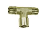 Riegler T-StüCk, AußEn/Innen/AußEn, G/R 1/8, SW 10, Messing Vernickelt (N 254.81)