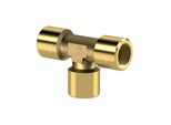 Riegler T-StüCk, Innen/Innen/Innen, G 3/8, Sw 17, Messing Blank (254.35)