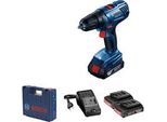 Akku-Bohrschrauber Gsr 180 Li Professional, 18Volt Blau/Schwarz, 2X Li-Ion Akku 2,0Ah, Koffer