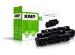 Kmp Toner H-T242XD Schwarz Kompatibel Zu Hp 410X (CF410XD), 2Er-Set