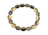 Armband Steuer "Metall Goldfarben Matt Glanz", Gelb, ArmbäNder, Damen, 19Cm, Metall, GläNzend, Matt, Armband
