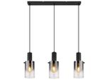 Globo Lighting HäNgeleuchte "Florentina", Schwarz (Schwarz Matt), H: 150Cm, 1 Stk., Leuchten, HäNgelampe Esszimmer-Leuchte Esstischleuchte Wohnzimmer, HäNgeleuchte