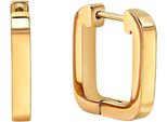 Paar Creolen Firetti "Schmuck Geschenk Ohrschmuck Ohrringe", Gold (Gelbgoldfarben), Ohrringe, Damen, Edelstahl