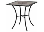 Siena Garden Stella Tisch 64X64X71Cm Gestell Stahl Matt-Schwarz Tischplatte Keramik