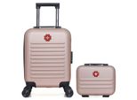 SWISS KOPPER – 2er-Set – Handgepäckkoffer XXS und Kosmetikkoffer WIL