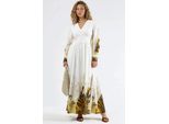 Tropisches Blumenmuster Maxikleid