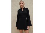 Elegantes V-Ausschnitt Mini-Kleid Mit Langen ÄRmeln