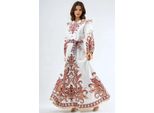 Maxikleid Mit Paisleydruck Und Bindedetail