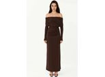 Schulterfreies Bodycon-Maxikleid