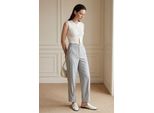 Hoch Taillierte Gerade Bein Hose Mit Taschen