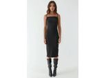 Cowl Neck Bodycon Midikleid