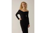 Schulterfreies, Drapiertes Bodycon-Maxikleid