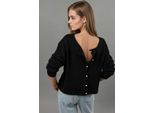 Ultraweicher Rundhalsausschnitt Mit KnöPfen Wendbarer Cardigan