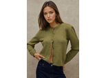 Rundhals Strickwaren Weicher Touch Cardigan