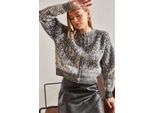 Strukturierter Kurz-Cardigan Mit Knopfverschluss