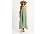 Maxi V-Ausschnitt Kleid