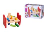 Klopfbank Eichhorn, Bunt, Motorikspielzeug, Baby, Holz