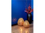Tischvase Fink "Brasil, Vase", Schwarz, B:29Cm H:55Cm T:29Cm Ø:29Cm, Metall, Vasen