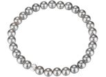 Perlenarmband Firetti "Schmuck Geschenk Edelstahl Armschmuck Armkette Rondell", Silber (Silberfarben, Grau), ArmbäNder, Damen, 19Cm, Nylon Perlen Silber 925 (Sterlingsilber), Nylon, Perlen, Silber 925 (Sterlingsilber), Perlenarmband, Mit Muschelperle