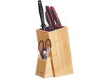 Magnet-Messerblock Westmark, Beige (Natur), B:11Cm H:16Cm, MesserblöCke, Messerblock, Bambus, Mit Herausnehmbaren Einsatz