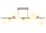 Globo Lighting Deckenleuchte "Riha", Nickel Matt, 1 Stk., Leuchten, Deckenlampe/Wohnzimmer/Schlafzimmer/Modern, Deckenleuchte