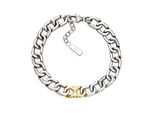 Armband Emporio Armani "Schmuck Geschenk Edelstahl", Edelstahlfarben, Gelbgoldfarben, ArmbäNder, Damen, 22,3Cm, Edelstahl, Armband
